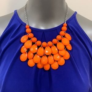 Beaded orange necklace